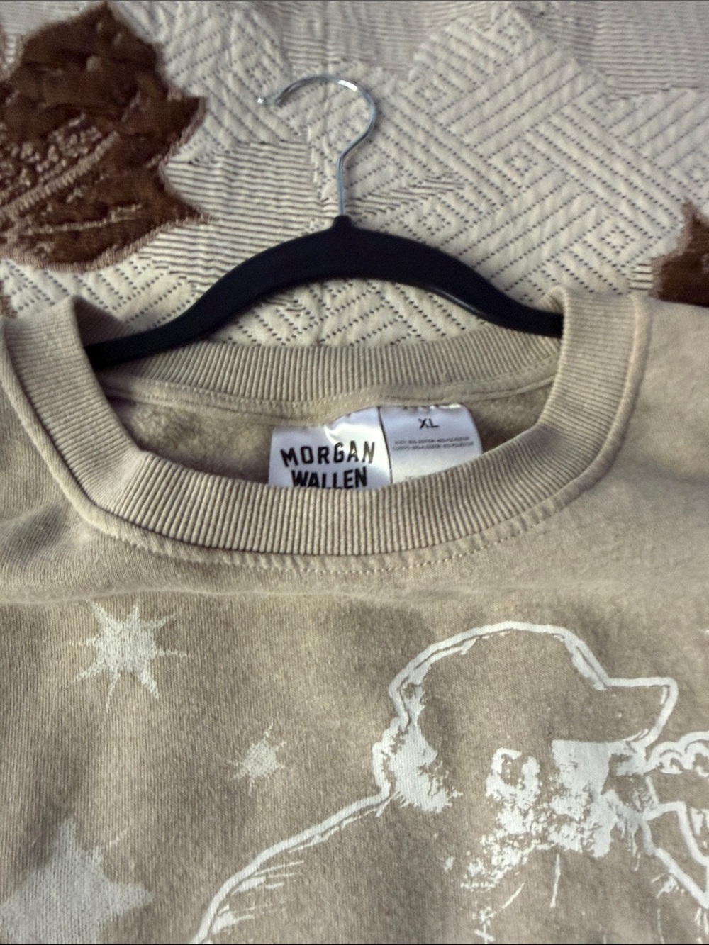 Morgan Wallen Graphic Pullover Sweatshirt - Olive - Picture 9 of 9